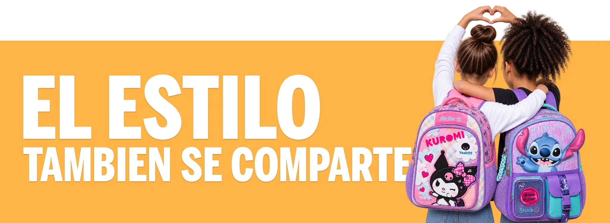 El estilo también se comparte. Descubre nuestra colección de mochilas.